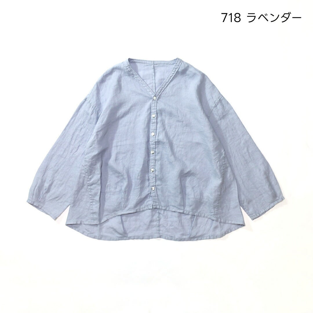 ブロカントBrocante/シャツ/リネンキャンバスカルディガンシャツ/36-0347L/レディース【正規取扱】