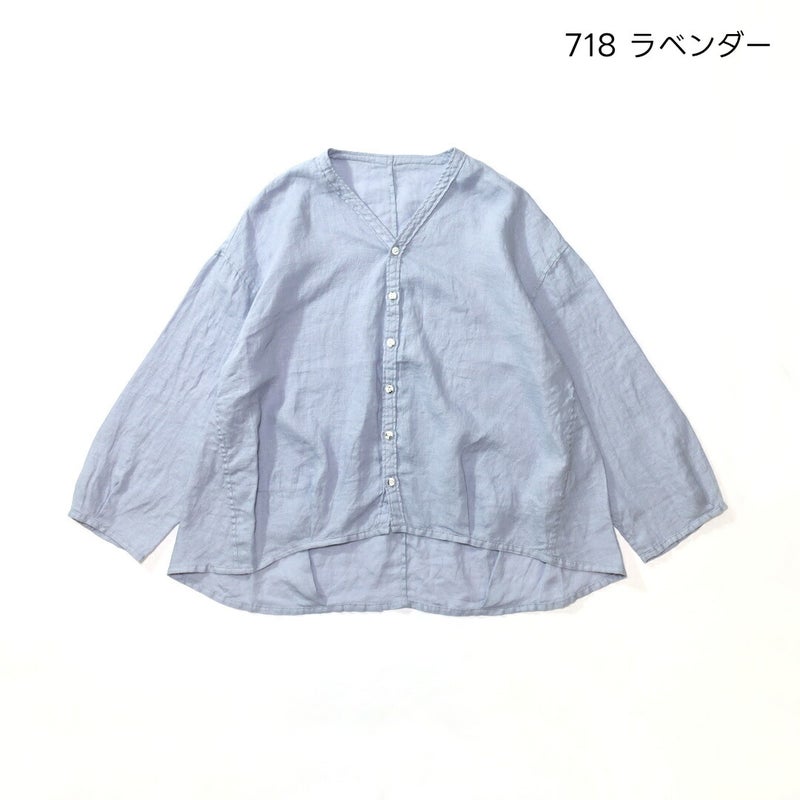 ブロカントBrocante/シャツ/リネンキャンバスカルディガンシャツ/36-0347L/レディース【正規取扱】
