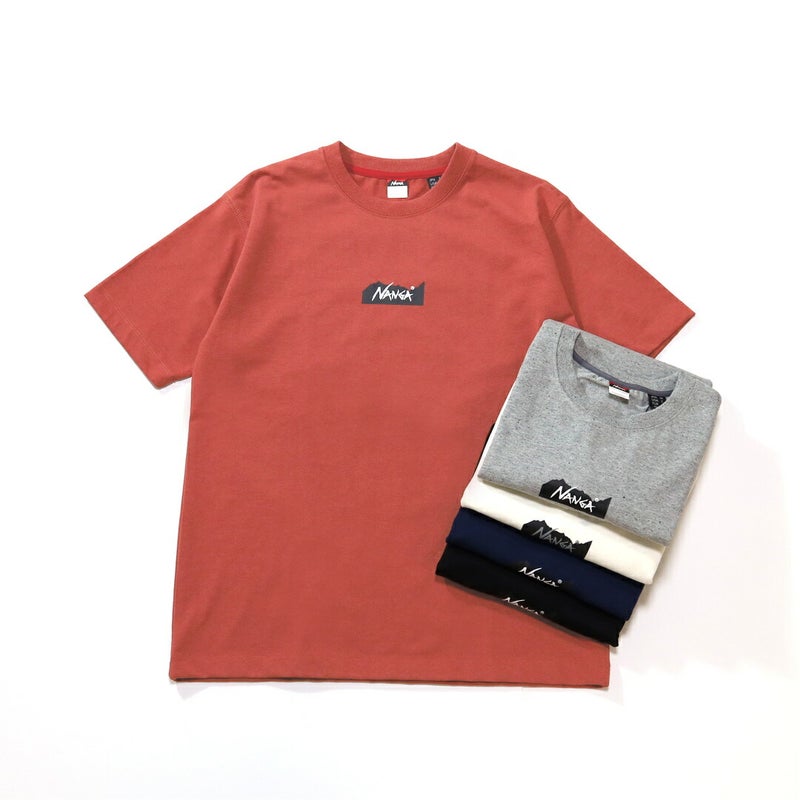 Ya2/ナンガNANGA/カットソーTシャツ/エコハイブリッドボックスロゴエンブロイダリーTシャツ/NW2411-1G804/メンズ【正規取扱】