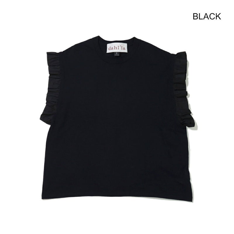 Ya2/ダリアdahl'ia/Tシャツカットソー/フリルショートスリーブTシャツ/DH-137/レディース【正規取扱】
