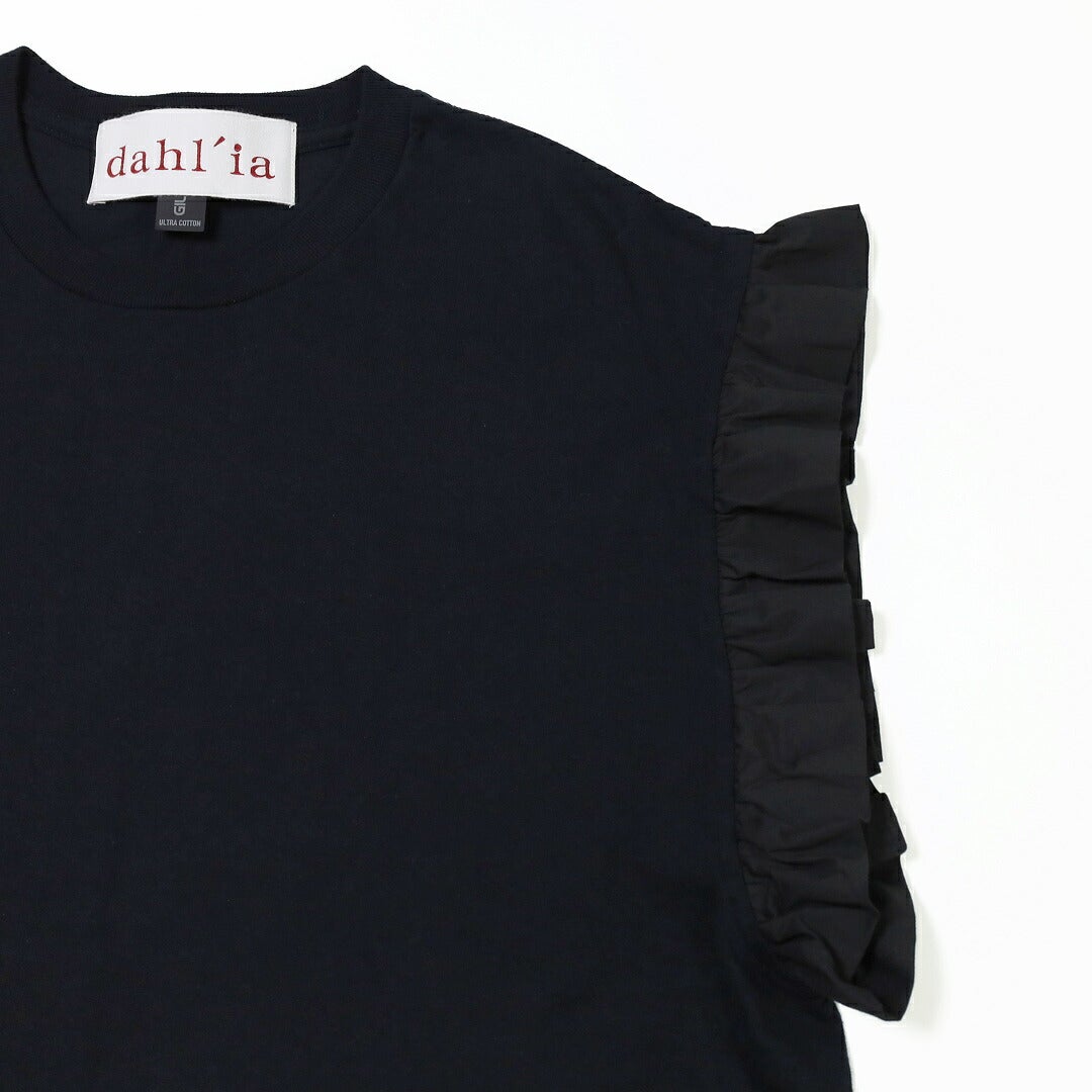Ya2/ダリアdahl'ia/Tシャツカットソー/フリルショートスリーブTシャツ/DH-137/レディース【正規取扱】
