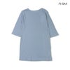 Ya2/ヌーヴェルドゥパラディNOUVELLESDUPARADIS/Tシャツカットソー/6分袖ソフトフライスクルーネックTシャツ/PC26107/レディース【正規取扱】
