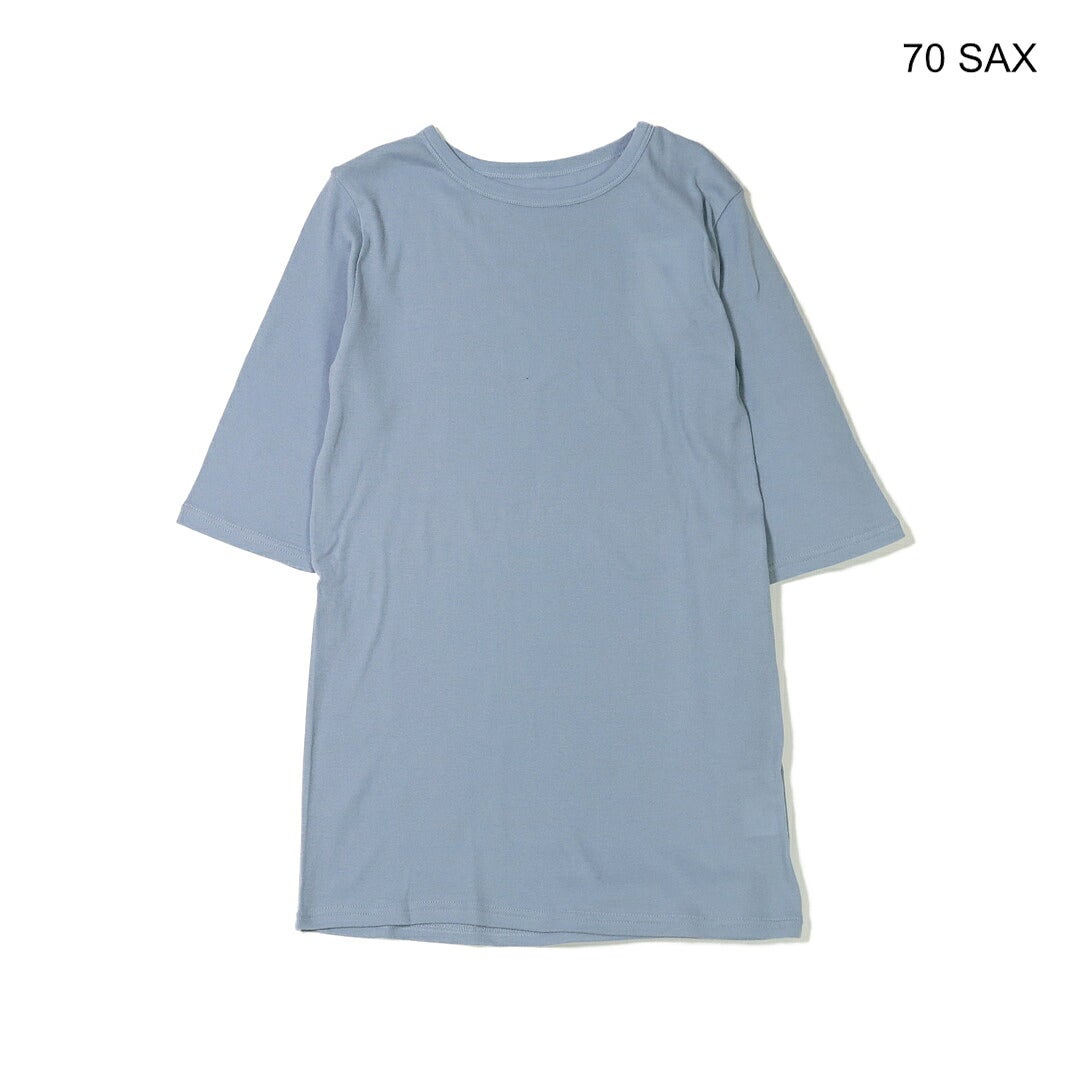 Ya2/ヌーヴェルドゥパラディNOUVELLESDUPARADIS/Tシャツカットソー/6分袖ソフトフライスクルーネックTシャツ/PC26107/レディース【正規取扱】
