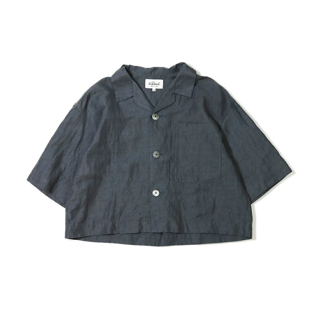 Ya2/ルグラジックLeglazik/シャツ/リネンポリエステルオープンカラー半袖シャツ/LG-B0258LPK/レディース【正規取扱】