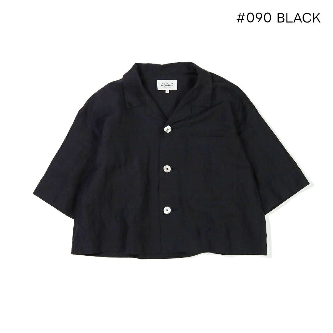 Ya2/ルグラジックLeglazik/シャツ/リネンポリエステルオープンカラー半袖シャツ/LG-B0258LPK/レディース【正規取扱】