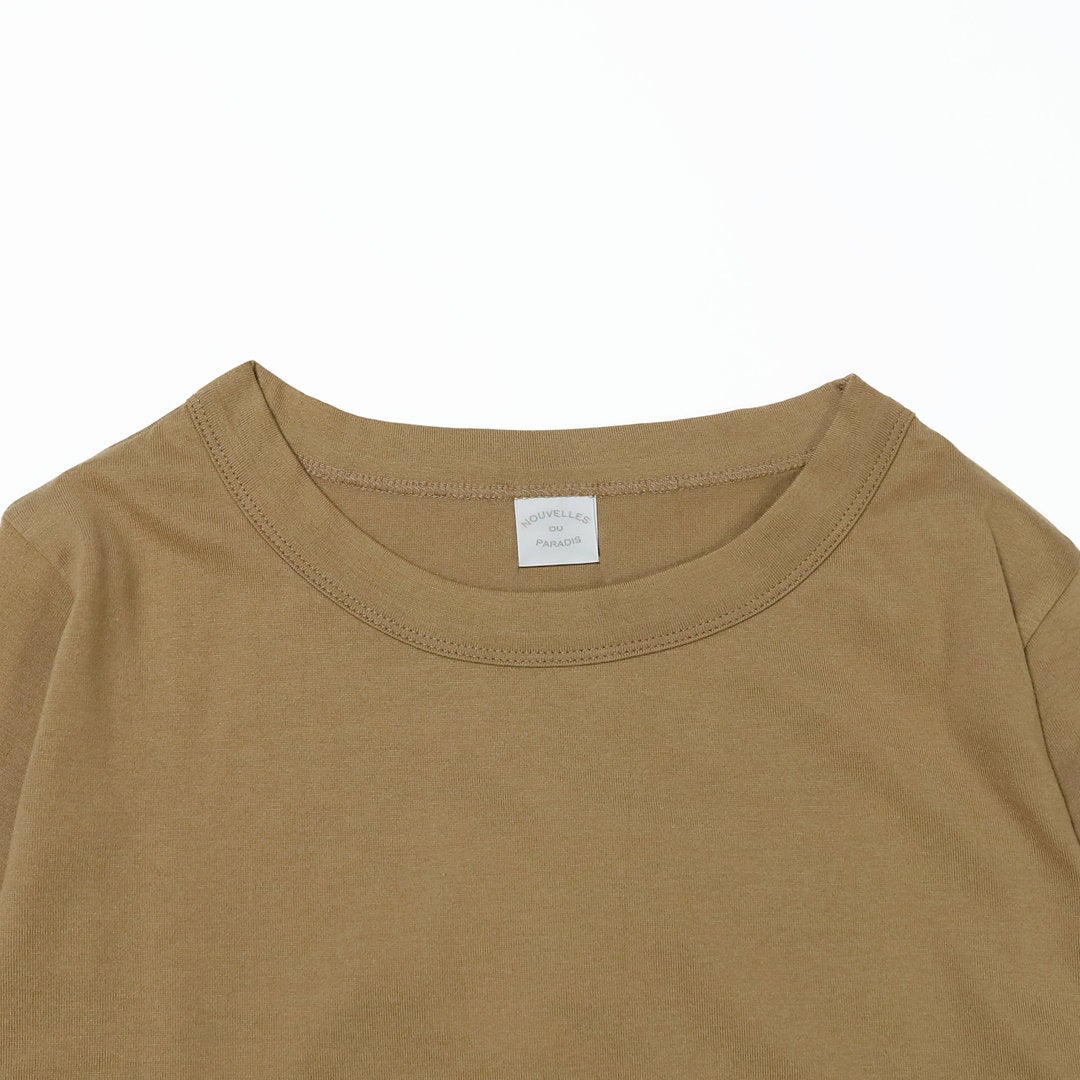 Ya2/ヌーヴェルドゥパラディNOUVELLESDUPARADIS/Tシャツカットソー/50/2ソフト天竺7分袖プルオーバー/PC26109/レディース【正規取扱】