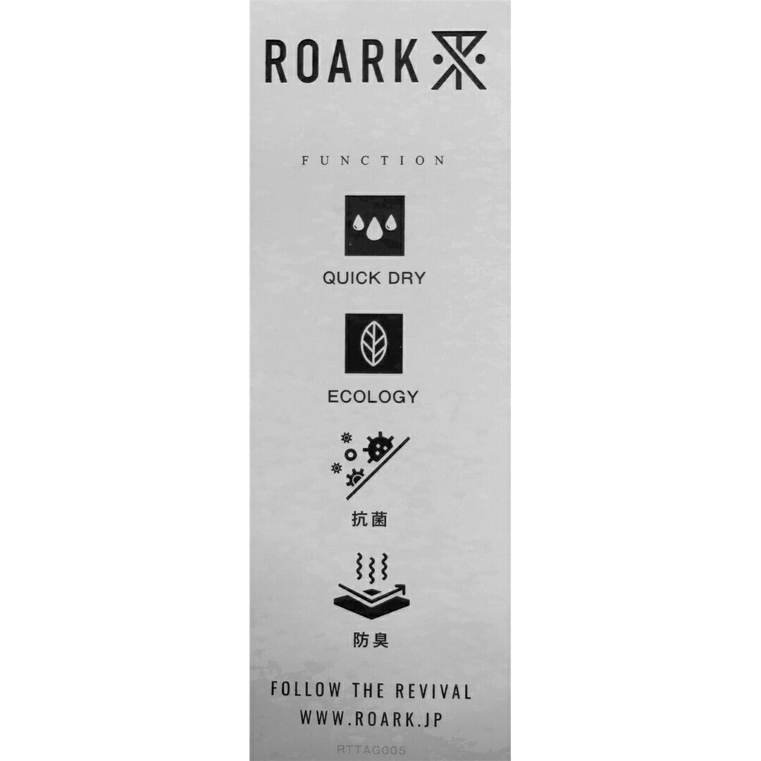 Ya2/ロアークリバイバルROARKREVIVAL/Tシャツカットソー/WILDBYNATUREファインテックドライTシャツ/RTJF1222/メンズ【正規取扱】