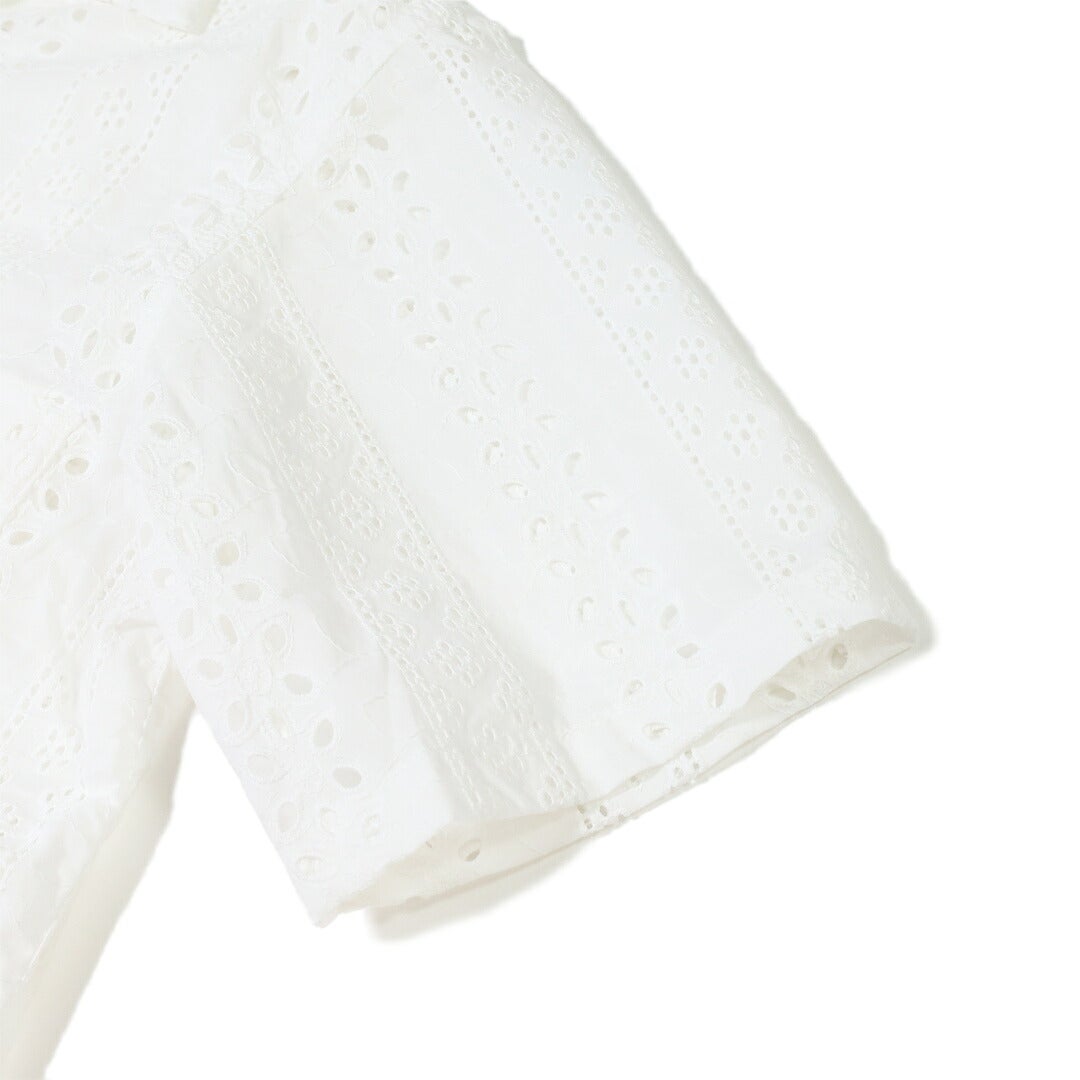 Ya2/【20%OFF】ヴァンソンエミレイユVincentetMireille/シャツブラウス/コットンレースシアーオープンカラーブラウスシャツ/VM261HB11032/レディース【正規取扱】