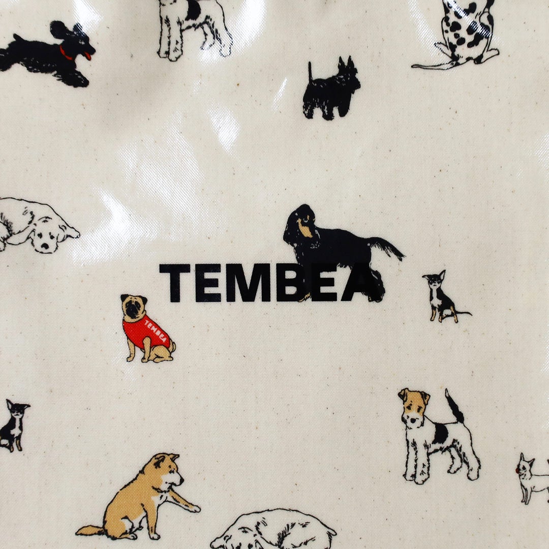 テンベア TEMBEA/ドッグ柄 巾着 PRINT TMB-2585H/巾着 ショルダーバッグ