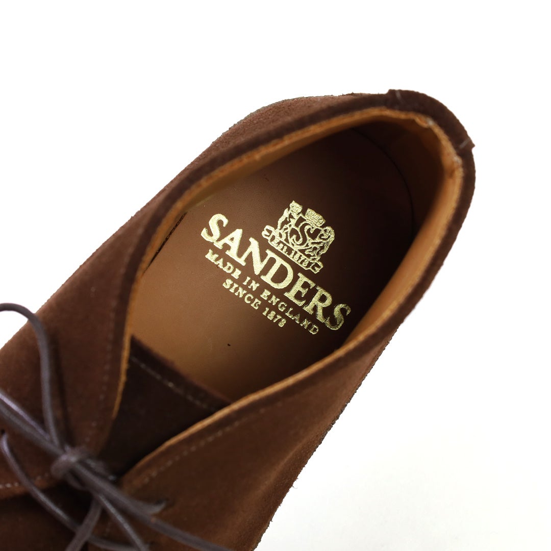 【未使用】SANDERS 8950R(茶色)（プー235） サンダース SANDERS/ブリット チャッカ 9877/革靴