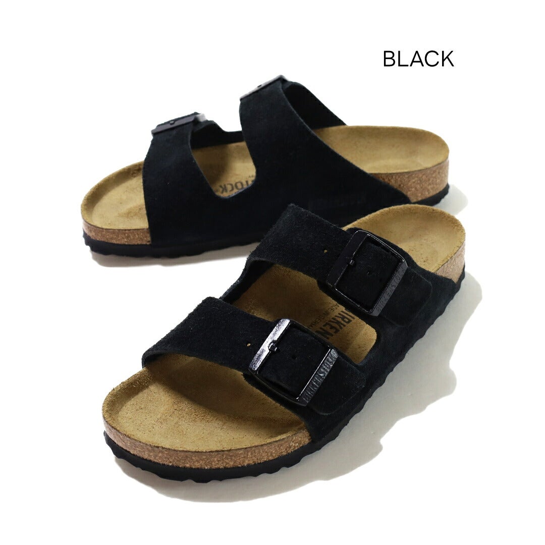 Ya2/ビルケンシュトックBIRKENSTOCK/サンダル/アリゾナスエードレザーブラックARIZONA/1027164/レディース【正規取扱】