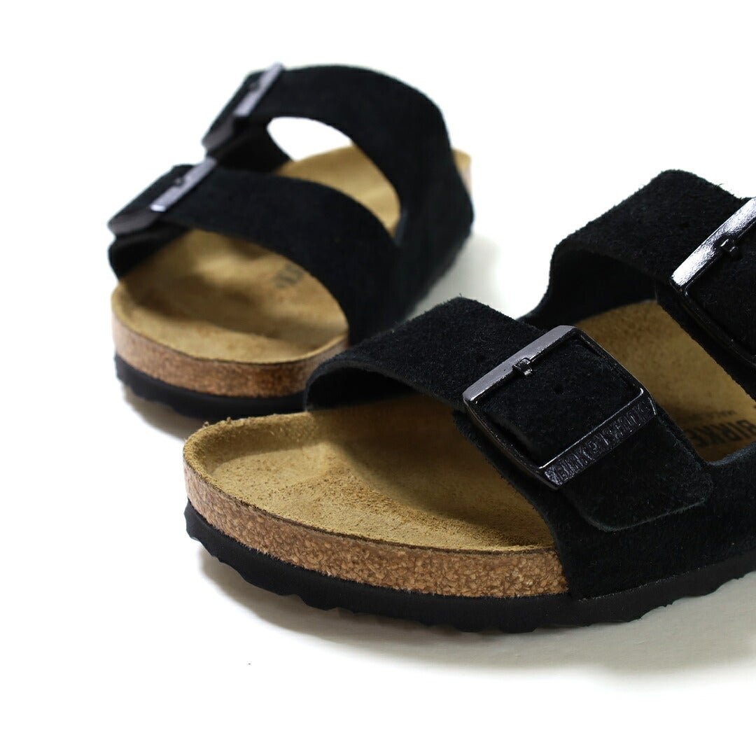 Ya2/ビルケンシュトックBIRKENSTOCK/サンダル/アリゾナスエードレザーブラックARIZONA/1027164/レディース【正規取扱】