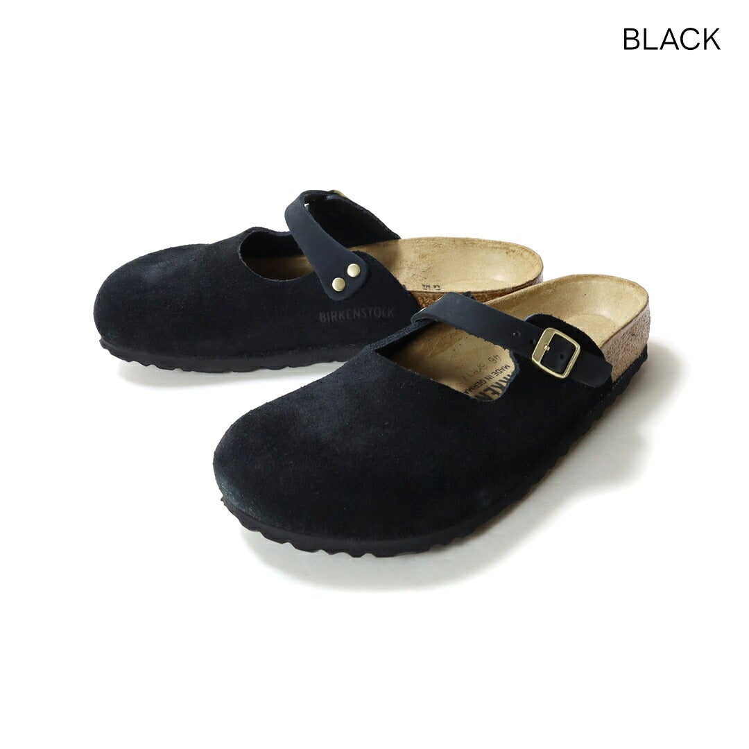 Ya2/ビルケンシュトックBIRKENSTOCK/サンダル/マリアMariaスエードレザーブラック/1032917/レディース【正規取扱】