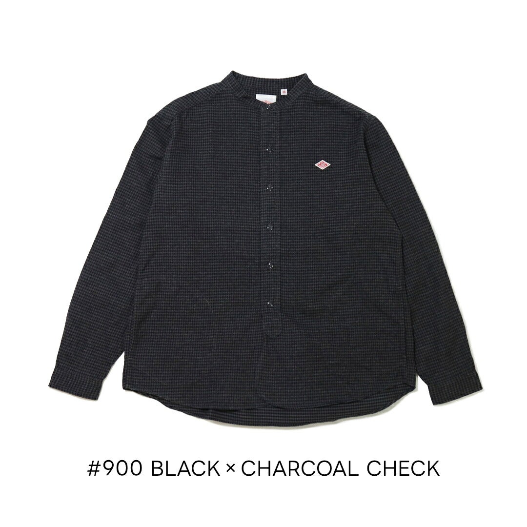 Ra9/ダントンDANTON/シャツ/コットンフランネルバンドカラーチェックシャツ/DT-B0279CHK/レディース【正規取扱】