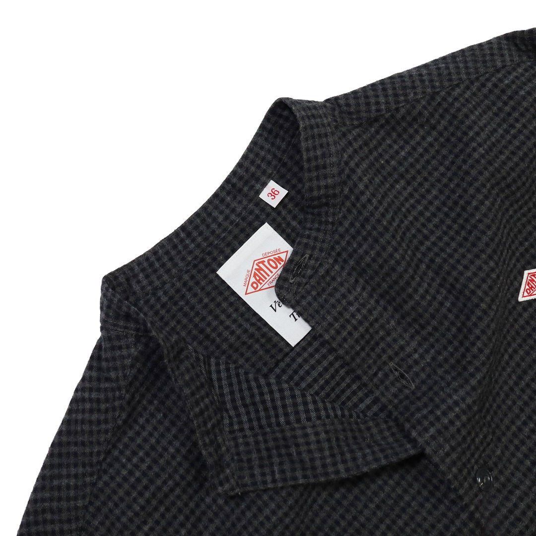 Ra9/ダントンDANTON/シャツ/コットンフランネルバンドカラーチェックシャツ/DT-B0279CHK/レディース【正規取扱】