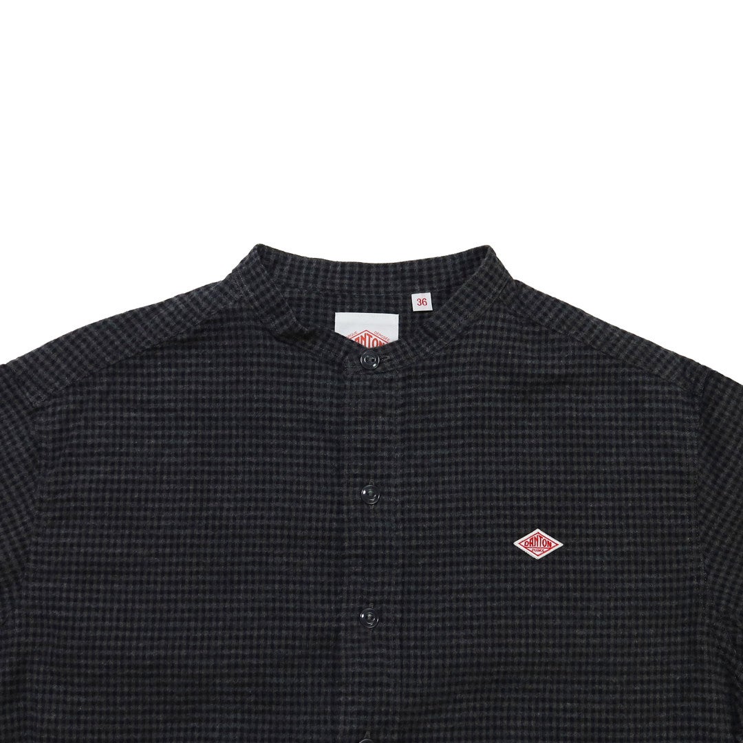 Ra9/ダントンDANTON/シャツ/コットンフランネルバンドカラーチェックシャツ/DT-B0279CHK/レディース【正規取扱】