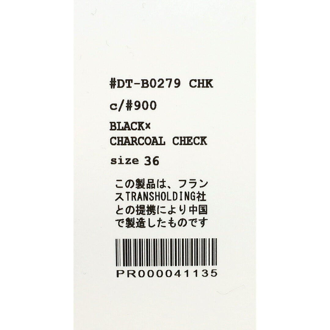 Ra9/ダントンDANTON/シャツ/コットンフランネルバンドカラーチェックシャツ/DT-B0279CHK/レディース【正規取扱】