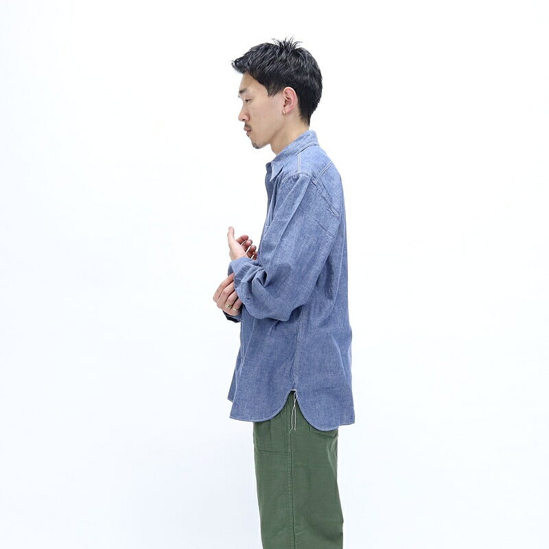 Ya2/【期間限定ポイント】バズリクソンズBUZZRICKSONS/シャツ/ブルーシャンブレーワークシャツBLUECHAMBRAYWORKSHIRTS/BR25995/メンズ【正規取扱】