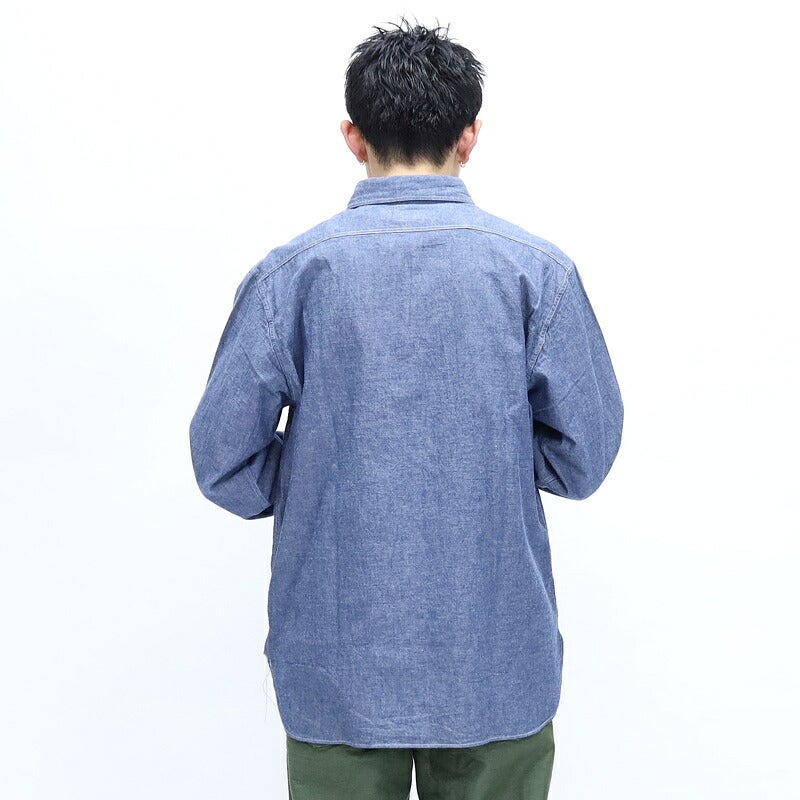 Ya2/【期間限定ポイント】バズリクソンズBUZZRICKSONS/シャツ/ブルーシャンブレーワークシャツBLUECHAMBRAYWORKSHIRTS/BR25995/メンズ【正規取扱】