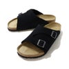 Ya2/【期間限定ポイント】ビルケンシュトックBIRKENSTOCK/サンダル/チューリッヒZurichスエードレザーブラックBLACK/1025045/メンズ【正規取扱】レギュラー幅コンフォートサンダルストラップサンダル