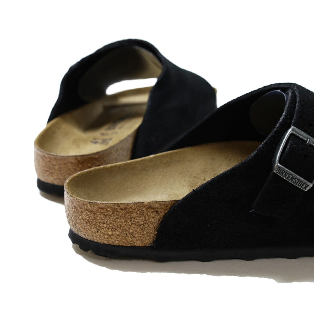 Ya2/【期間限定ポイント】ビルケンシュトックBIRKENSTOCK/サンダル/チューリッヒZurichスエードレザーブラックBLACK/1025045/メンズ【正規取扱】レギュラー幅コンフォートサンダルストラップサンダル