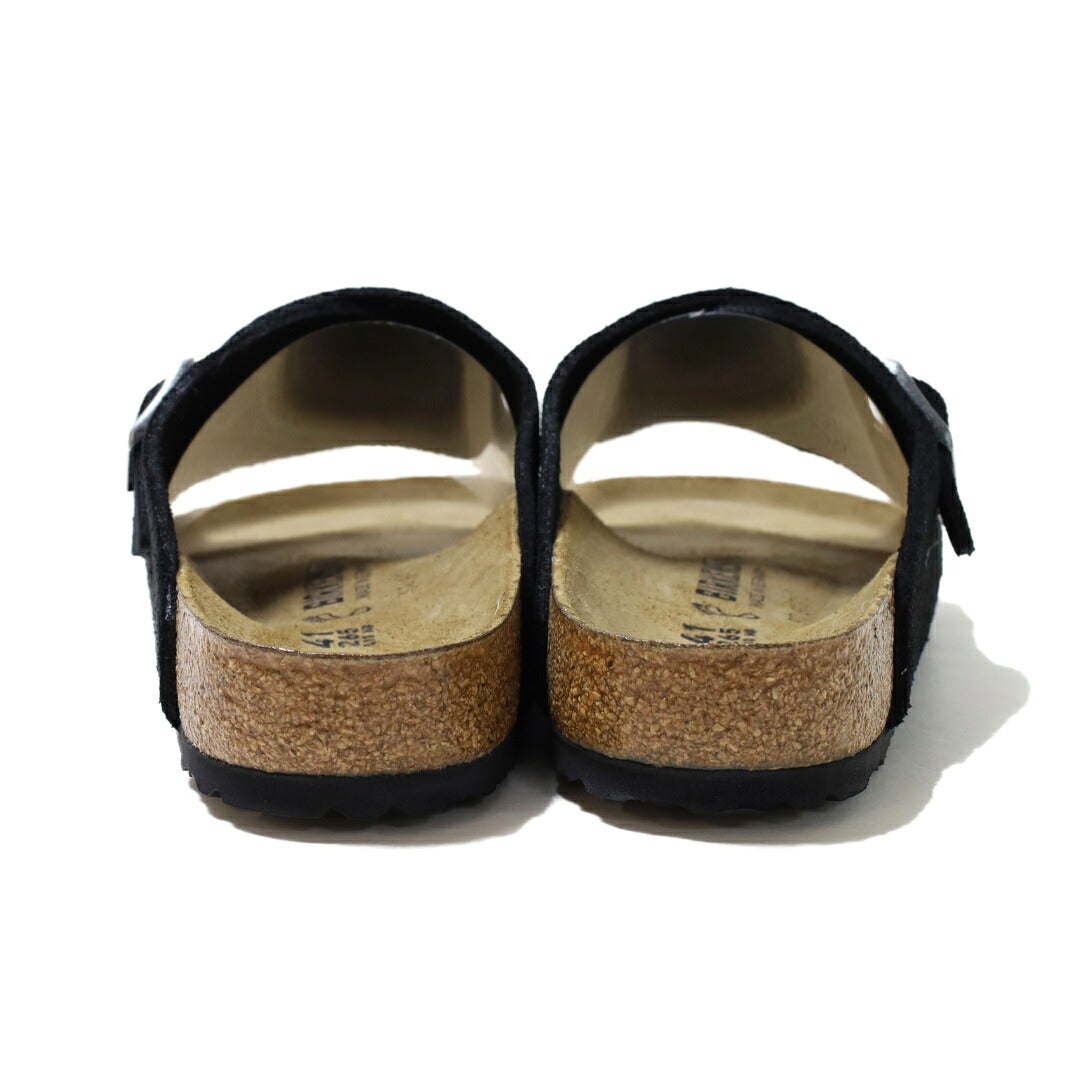 Ya2/【期間限定ポイント】ビルケンシュトックBIRKENSTOCK/サンダル/チューリッヒZurichスエードレザーブラックBLACK/1025045/メンズ【正規取扱】レギュラー幅コンフォートサンダルストラップサンダル